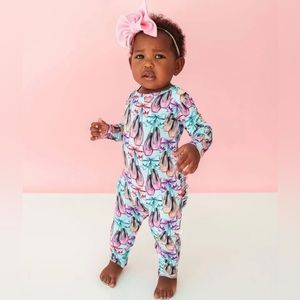 Posh Peanut Irina Long Sleeved Romper—Size 9-12 Mos.